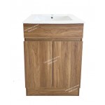 Vanity - R600FS - Free Standing 600mm - Wood Grain